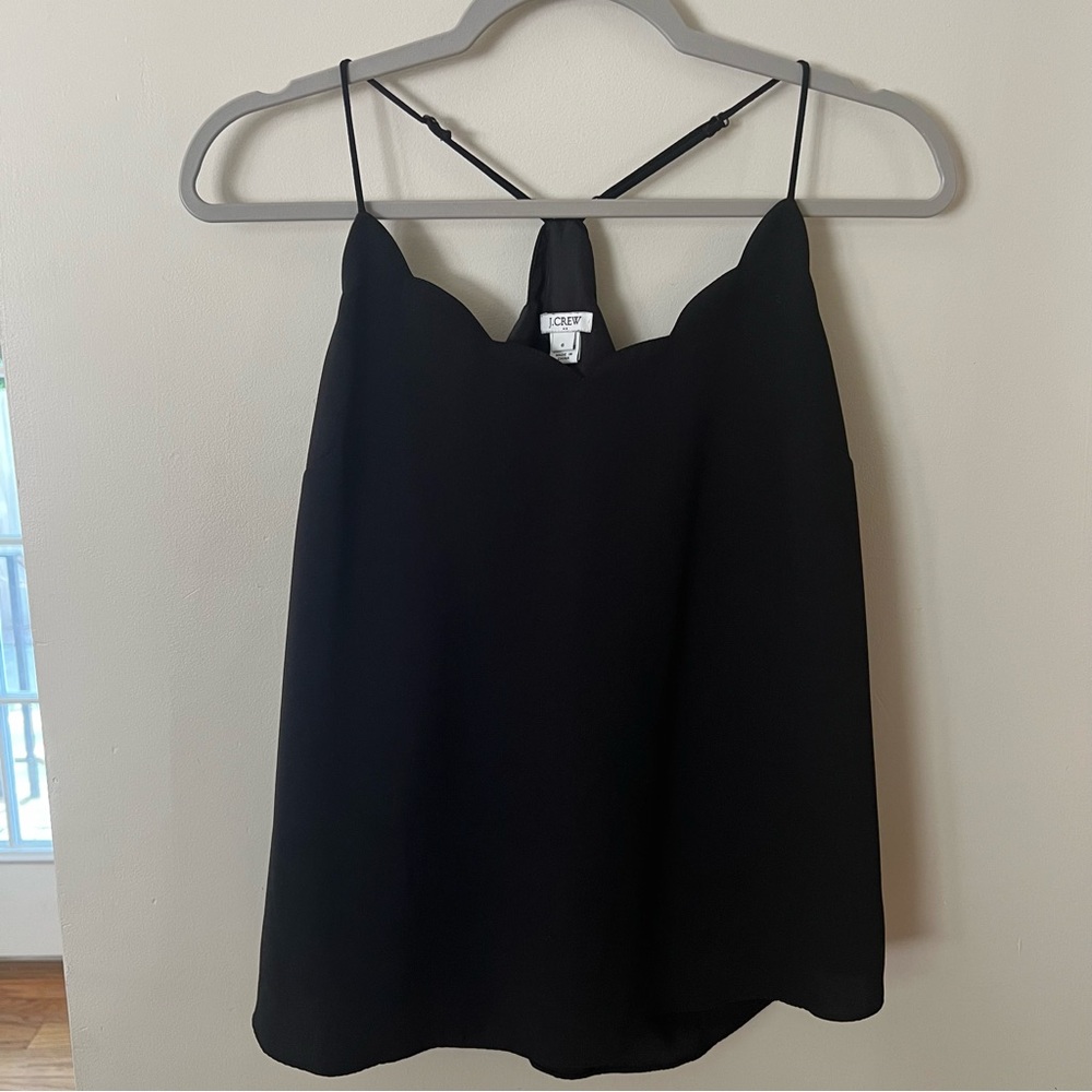 Scalloped work camisole